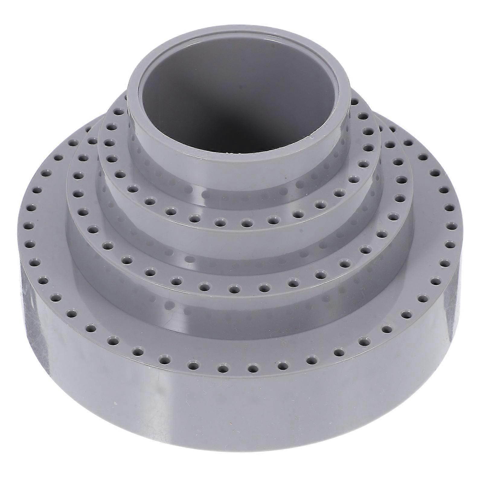 Drill Case Plastic Tool Box for Storage 2Pcs with 116 Holes Light Grey