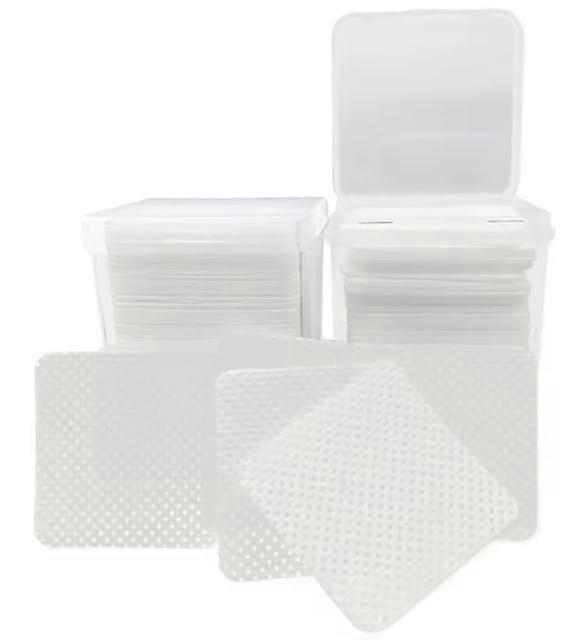 200PCS Lint Cotton Pads for Nail Polish Removal and Eyelash Extension Glue, Salon Quality