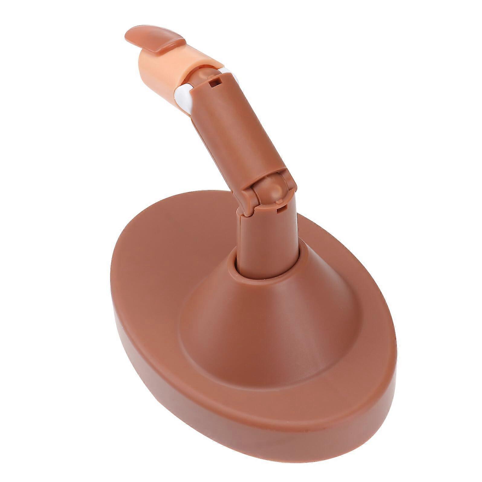Bendable Nail Practice Finger with Stand, Realistic Shape, Reusable Training Tool for Beginners
