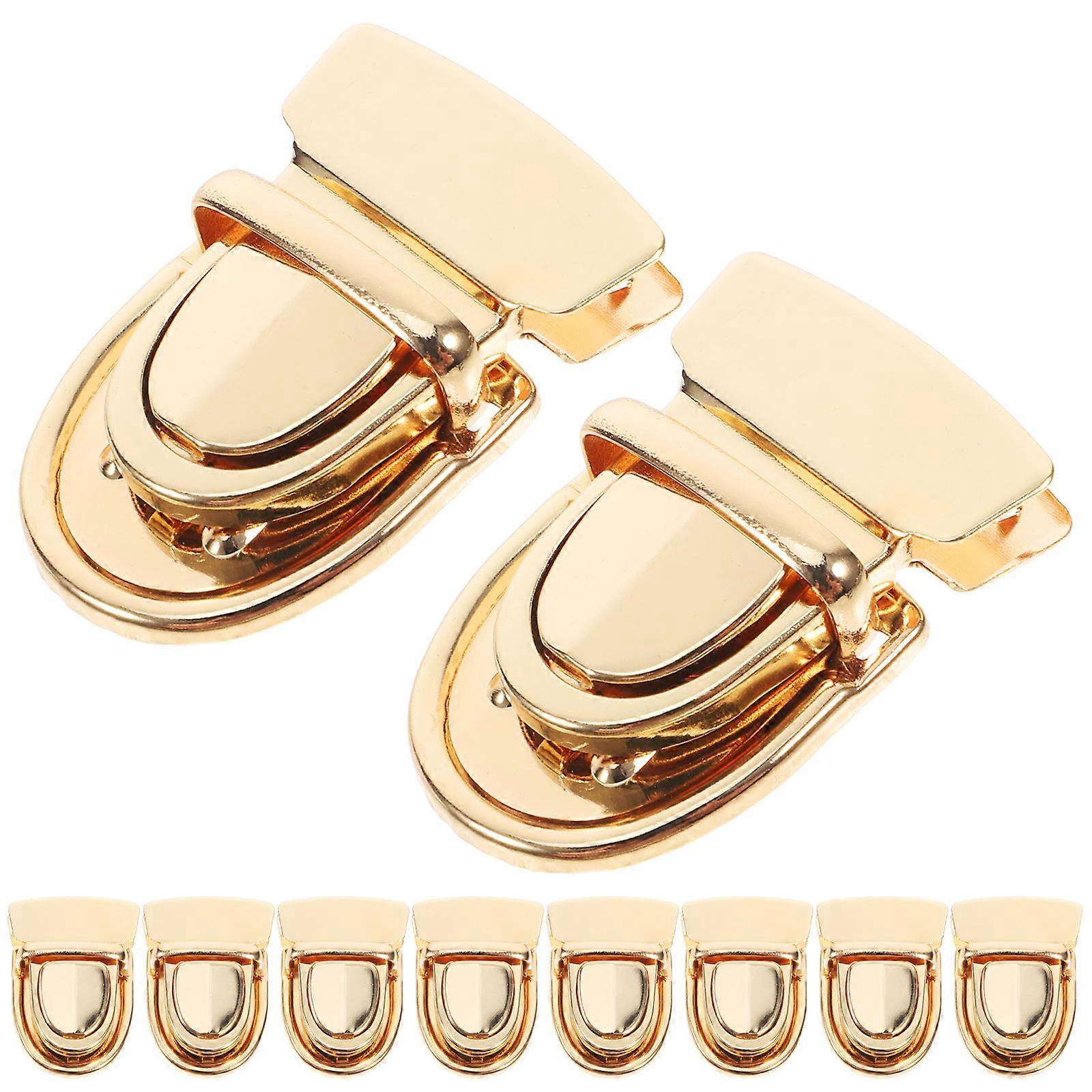 Clasp Closure For Purse Tuck Lock Clasp Sturdy Material Rectangular Fasteners Bag Designers Wallet Making 4.10X3.00X1.00CM Zinc Alloy 10Sets