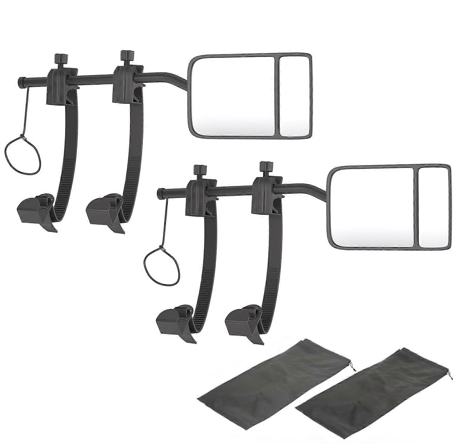 Universal Towing Mirrors Extenders 2 Pack, 360° Adjustable Convex Rearview for Truck SUV Trailer RV