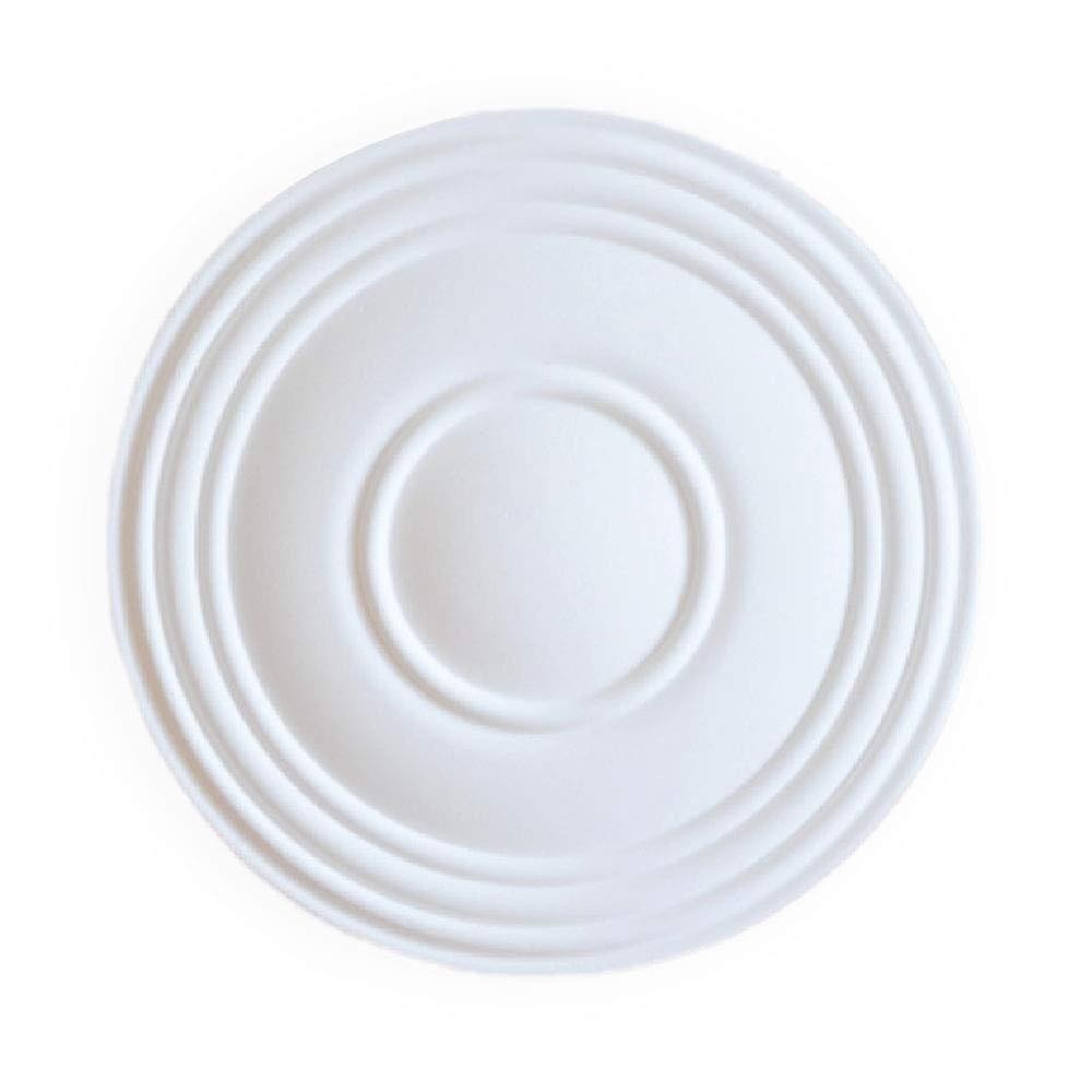 Ceiling Medallion for Light Fixtures, Fully Paintable Lightweight Decorative Ceiling Ring White