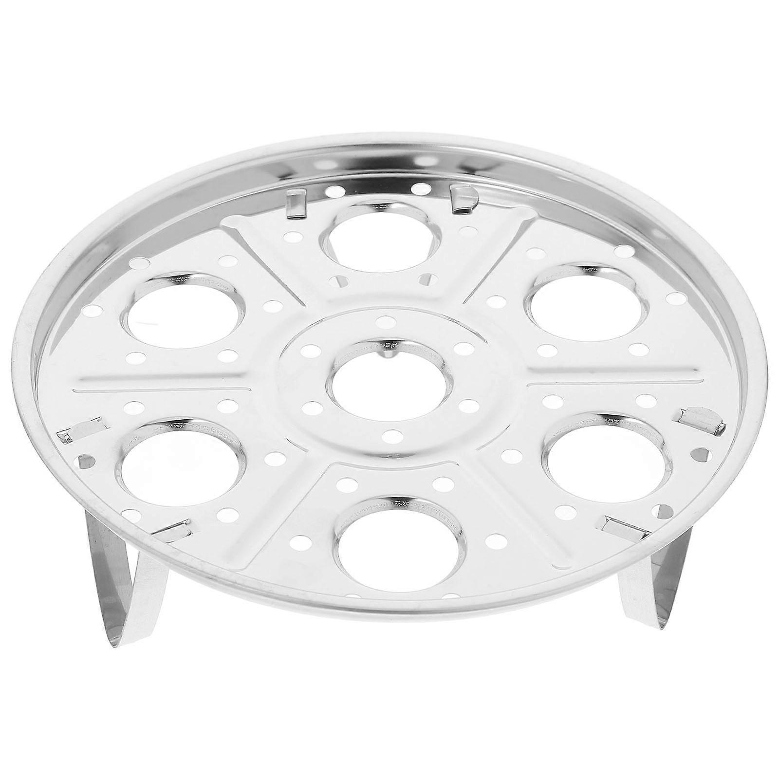 Stainless Steel Egg Steaming Rack Silver Tray Stand for Kitchen Cooking