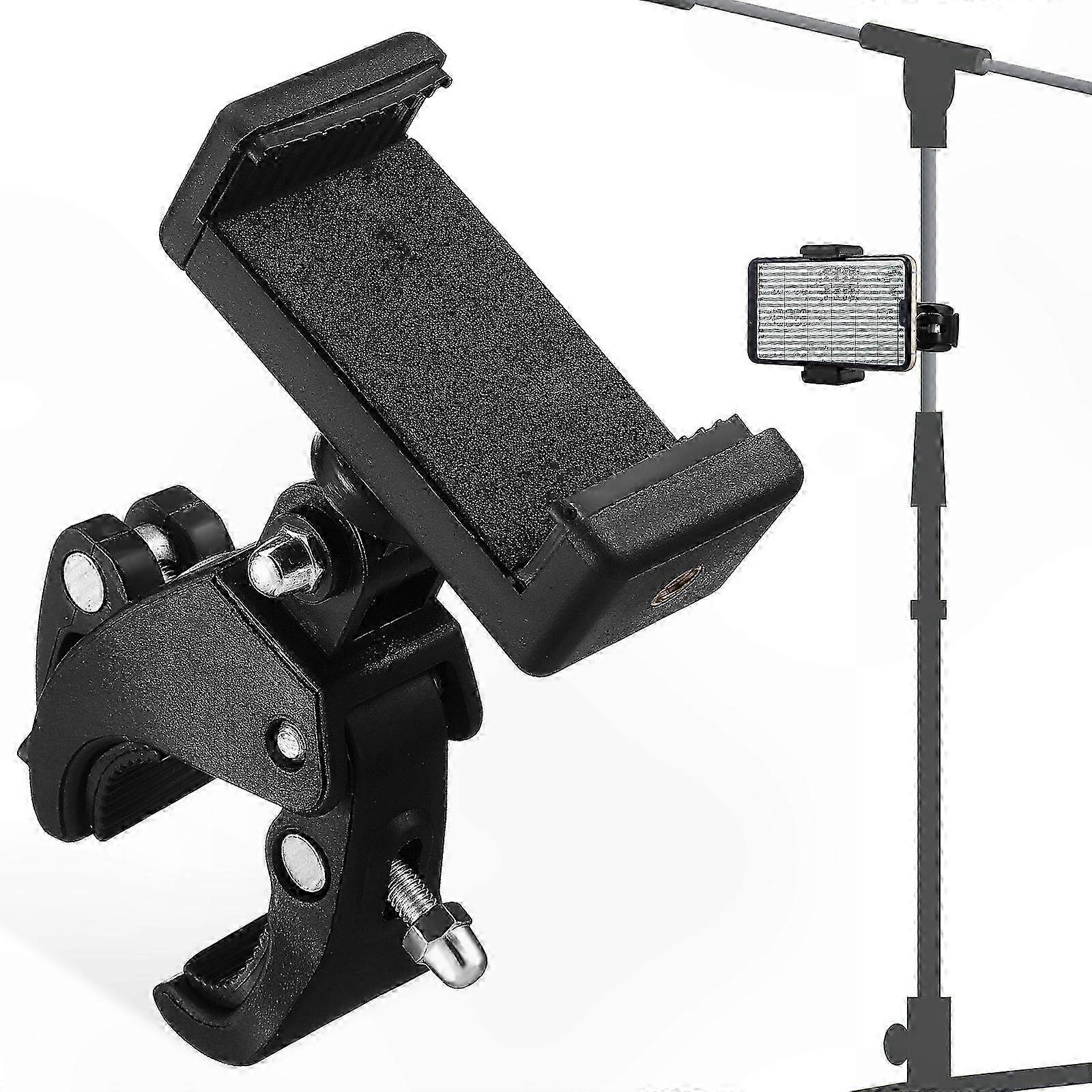 Adjustable Phone Holder for Mic Stand with Clip