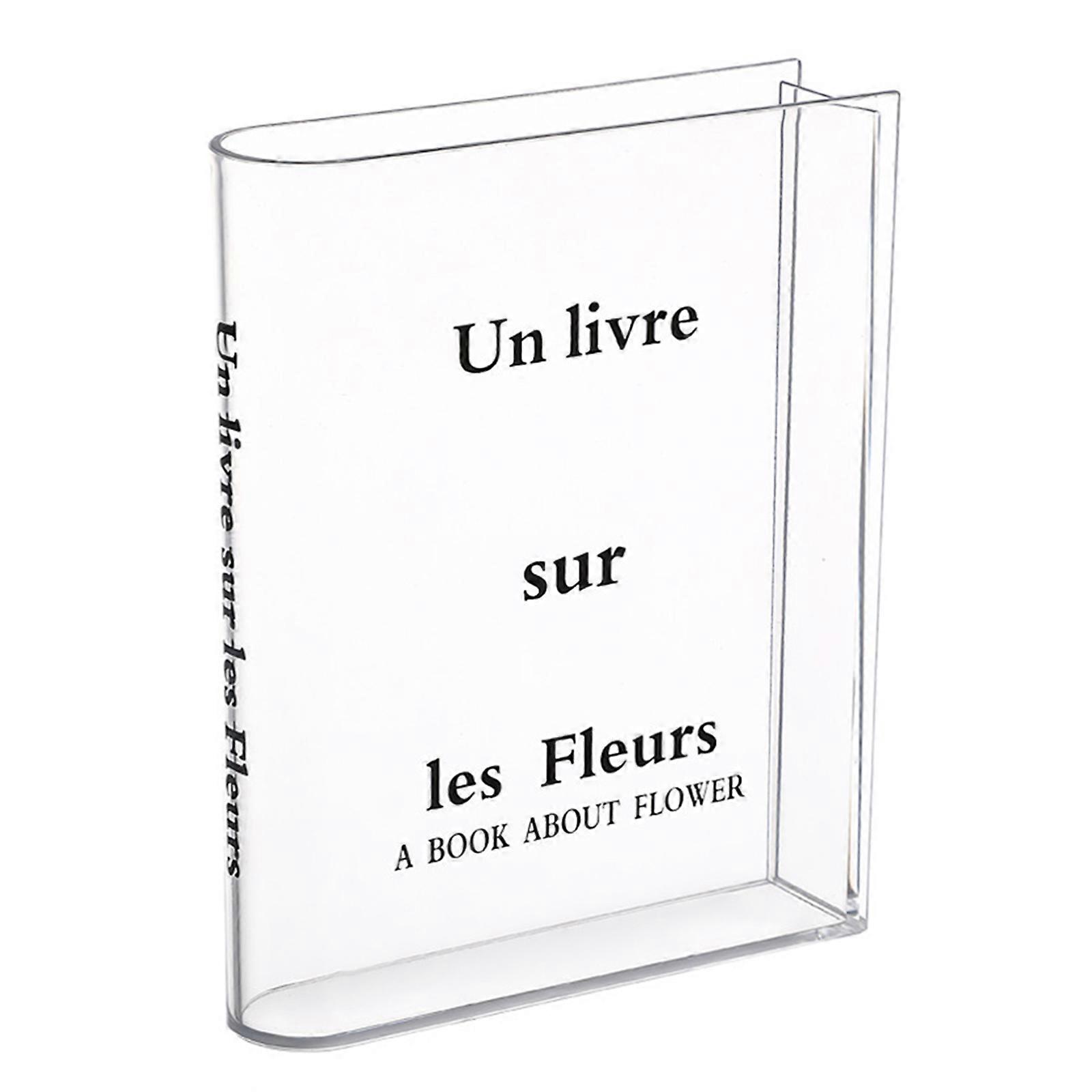 Elegant Acrylic Flower Holder for Desk Dining Table and Living Space Deck Highlighting Simple Aesthetic Charm Multicolor