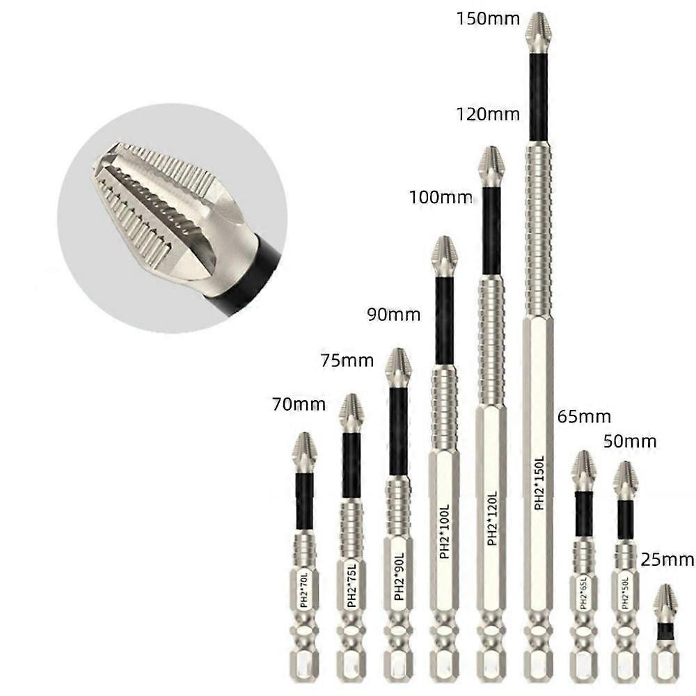 Embout de tournevis Anti-choc, antid��rapant, r��sistant �� l'usure, accessoires de tournevis ��lectriques, t��te de lot magn��tique Durable 9 pi��