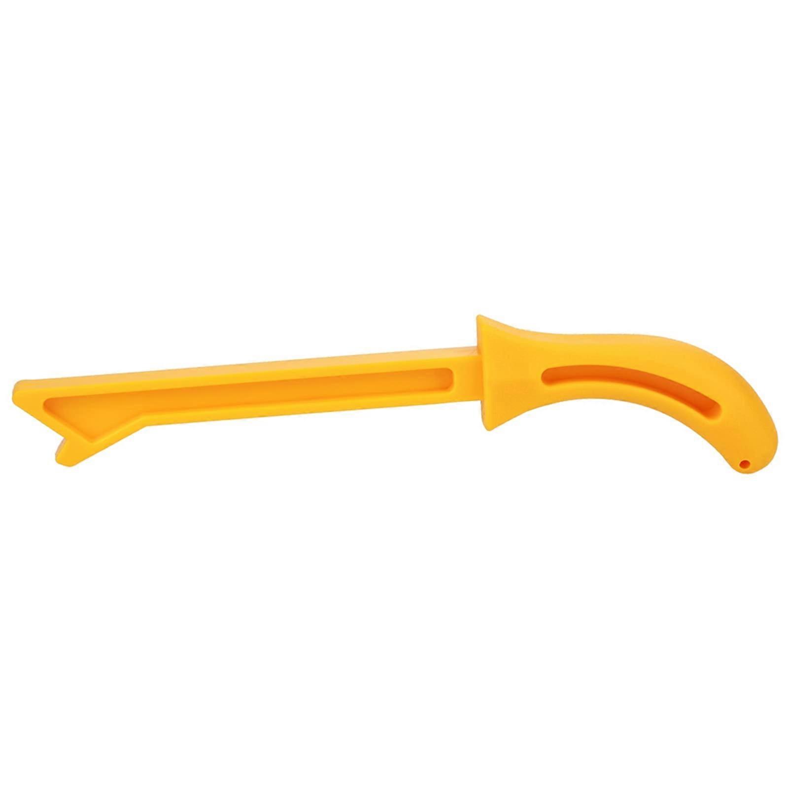 Bright Yellow Push Stick for Table Saw with NonSlip Grip and Precision Woodworking Safety