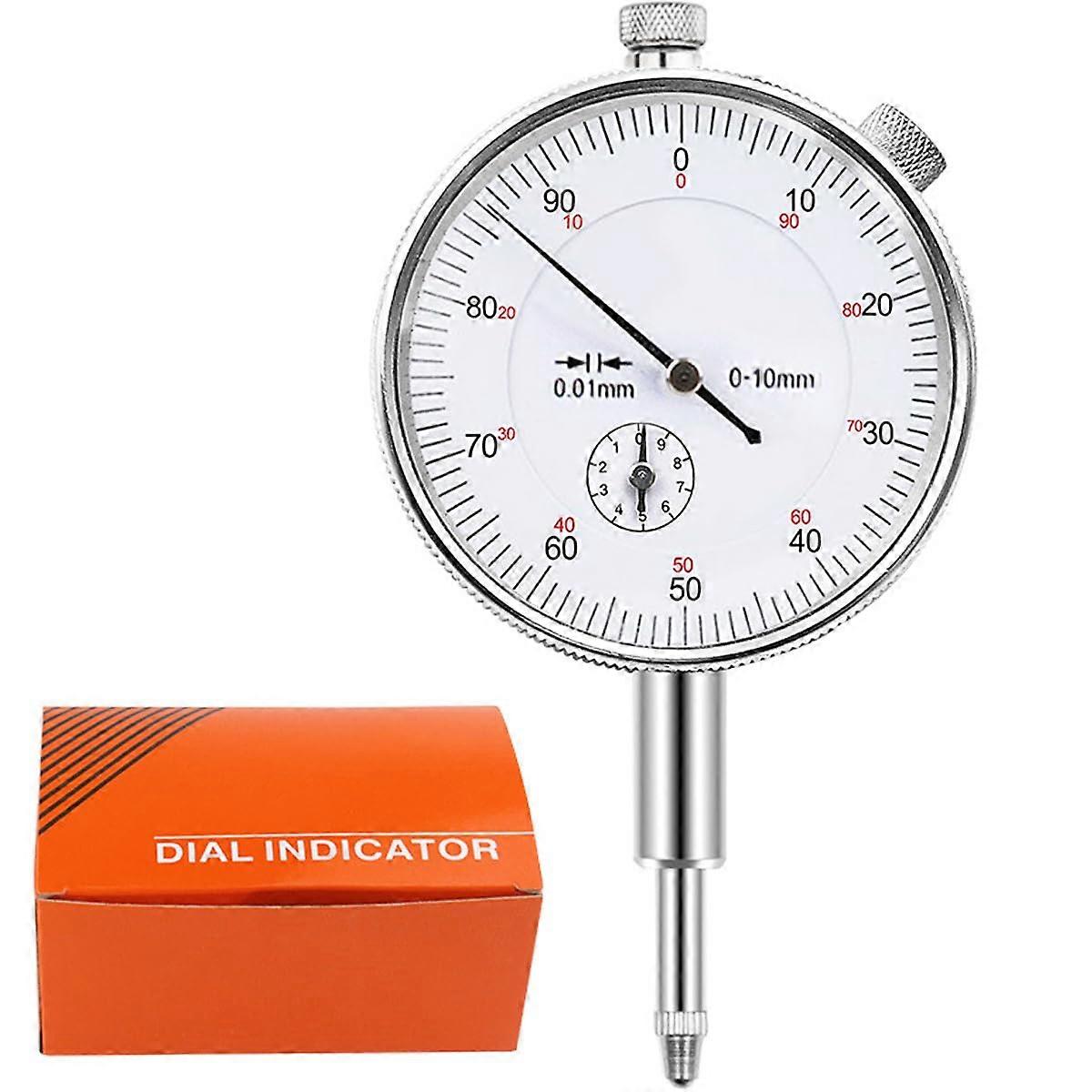 Dial Indicator 010mm 0.01mm  Precision Mechanical Gauge for Machining Automotive Industrial