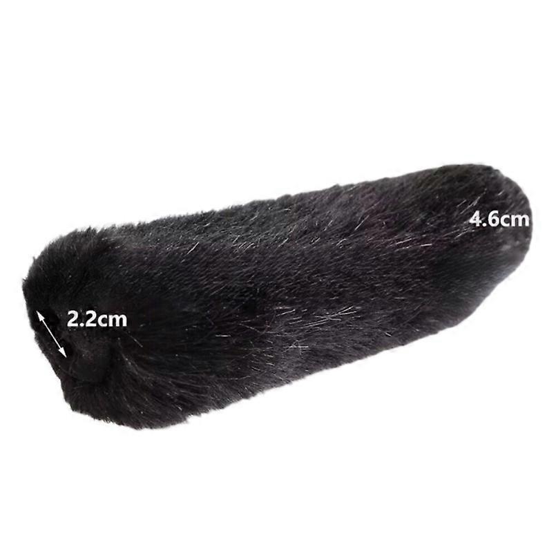 Gooseneck Microphone Windscreen Microphone Protective Cover Windproof Noise-Reducing Black 2.2 X 13.3CM