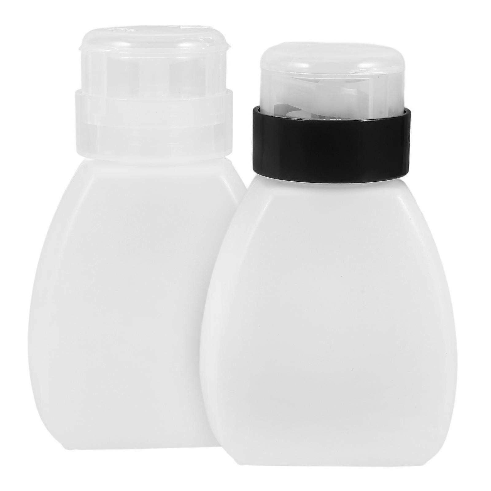 Empty Bottles Push Down Empty Bottle Dispenser for Cleaning Liquid 2Pcs Plastic