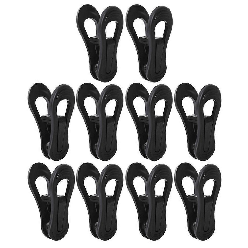 10pcs Hanger Clips Clothes Clips Plastic Clothespins Sock Clips for Laundry