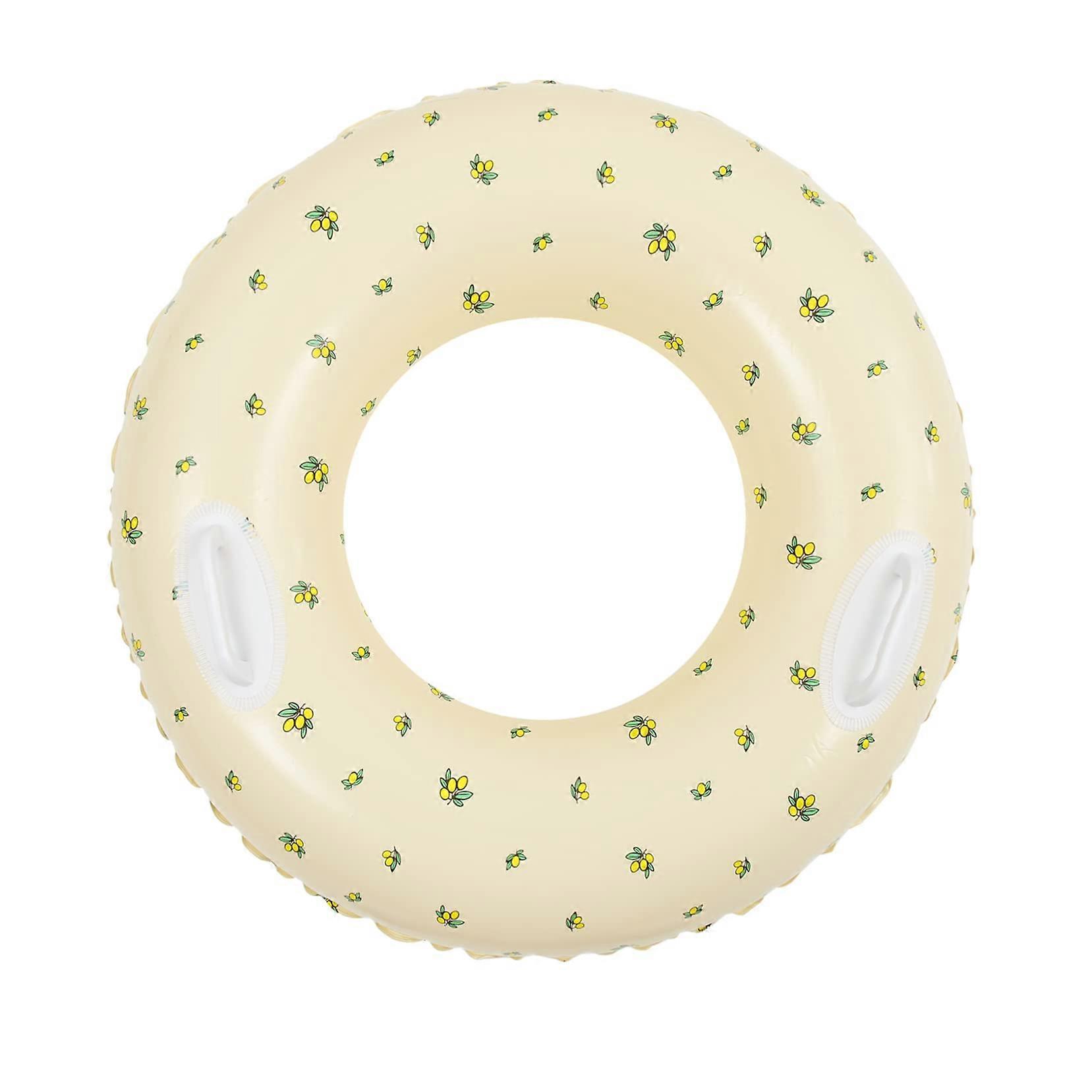 Inflatable Pool Float Swim Ring for Adults Thick PVC Summer Beach and Pool Adorable Design