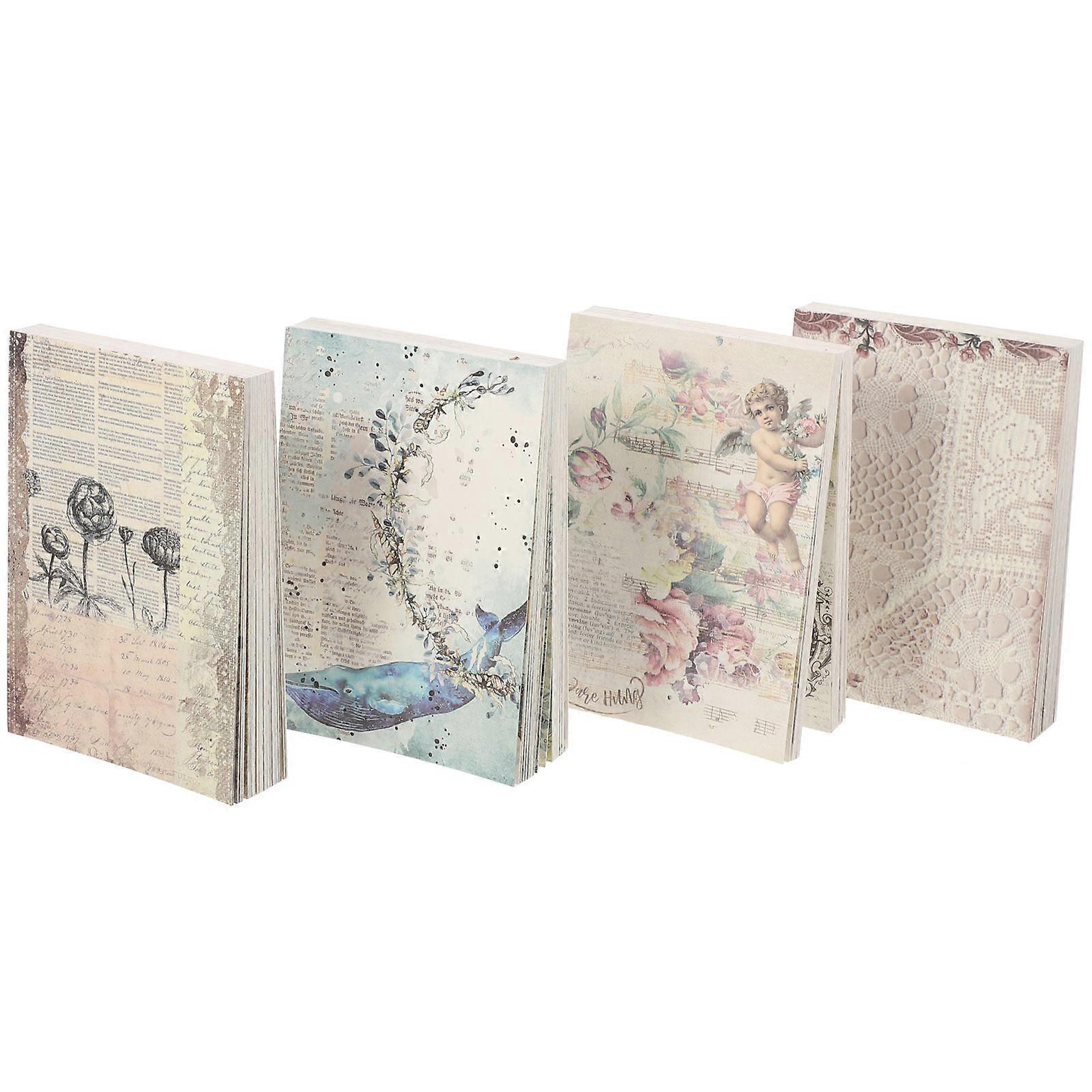 Hand Account Decorative Paper Scrapbooking Papers for DIY 4Sets