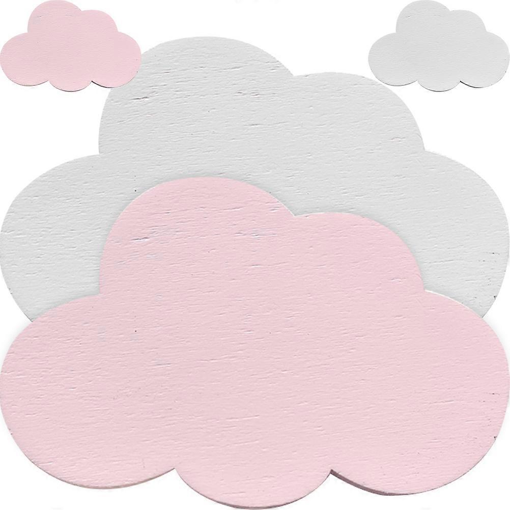 Cloud Shaped Wooden Wall Hook Key Holder for Hanging 20Pcs