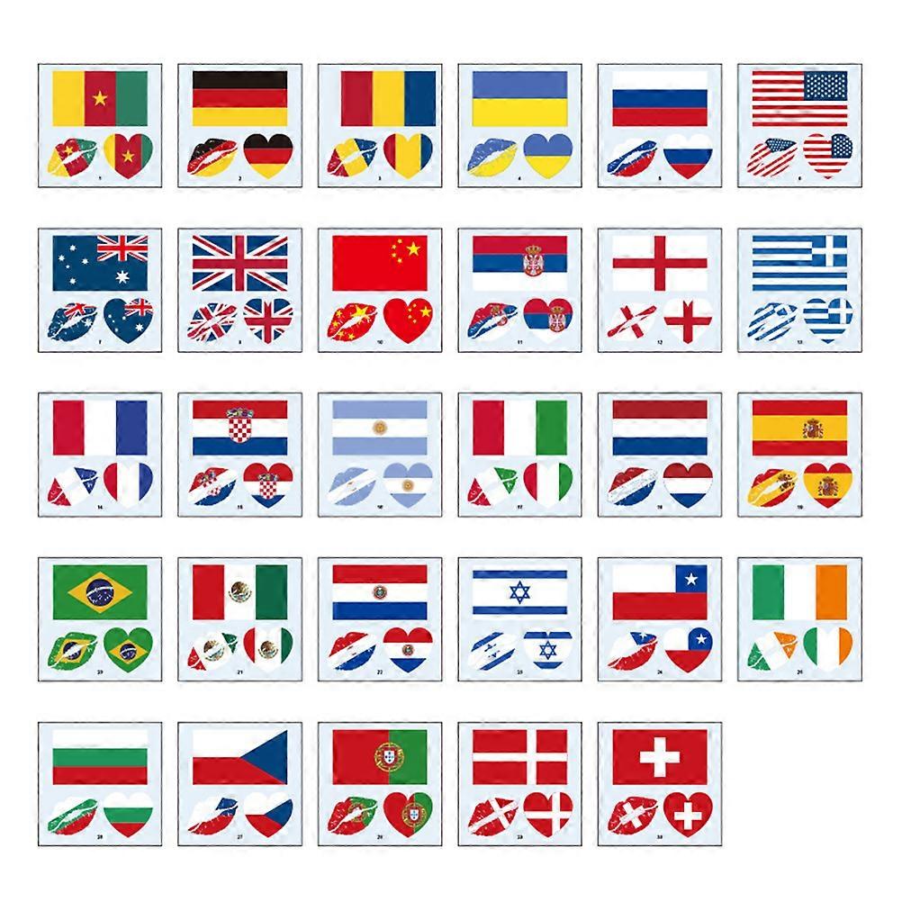 Waterproof Face Stickers Temporary for 116Pcs Assorted Colors