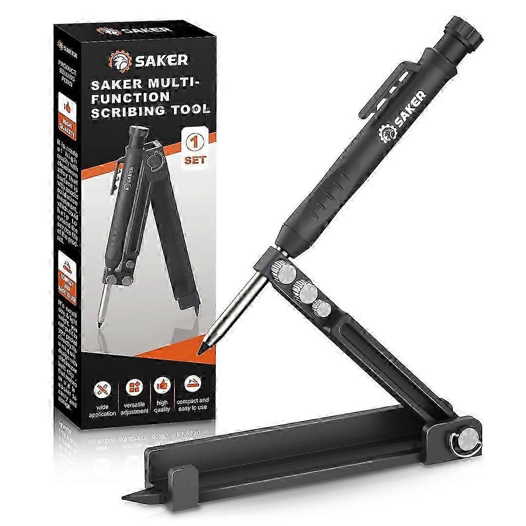 25-26 Multi-Function Scribing Tool Construction Pencil Tiling Pave Woodworking Outlines Circles Over 15 Mark Measuring