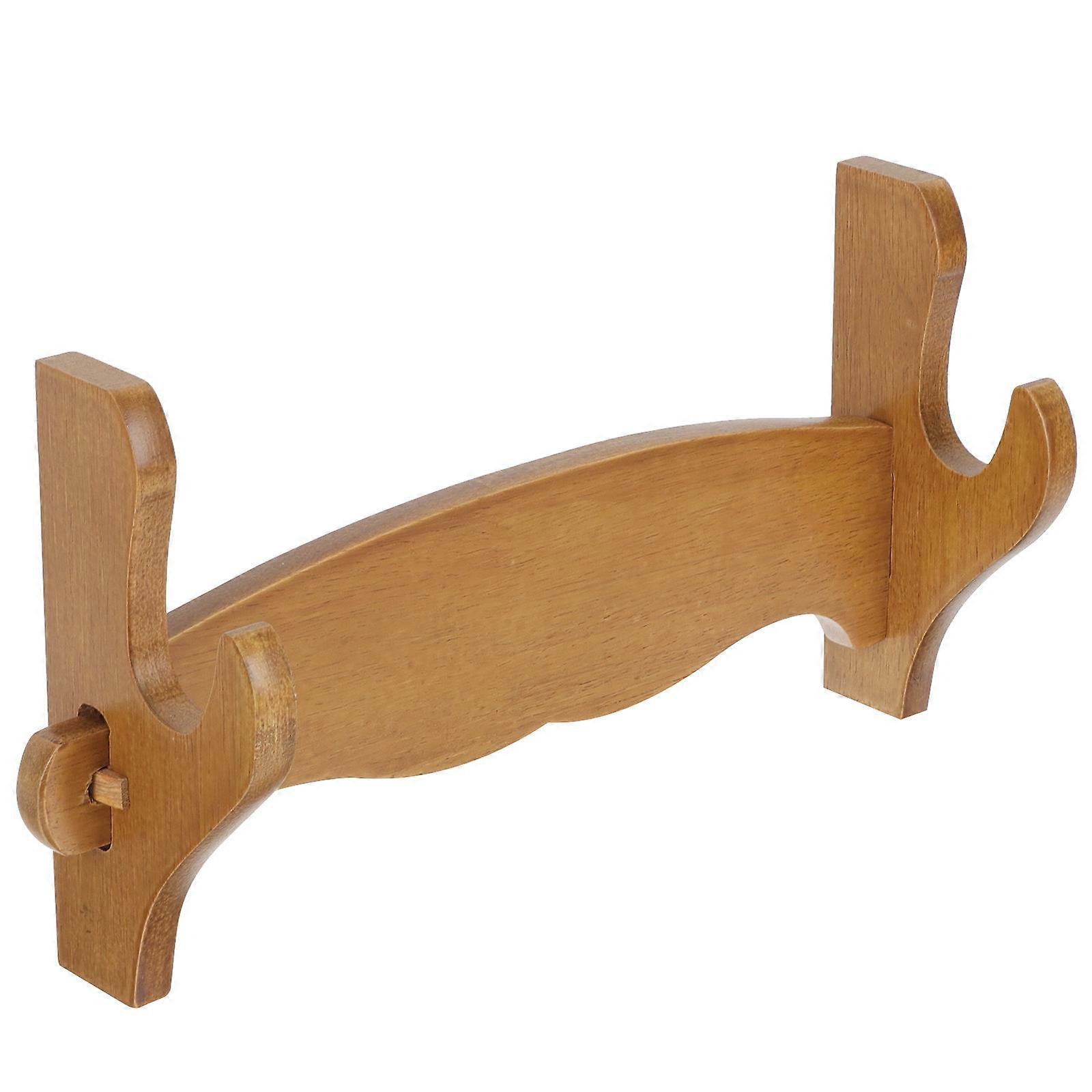Solid Wood Sword Stand Wall Mounted Sword Holder for Storage Use
