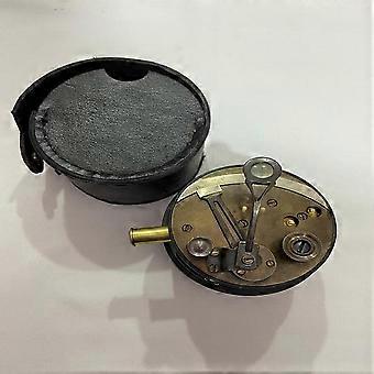 Sextante militar marítimo de bolso feito à mão, com tambor de latão náutico.