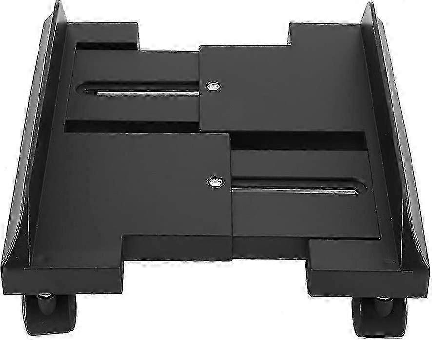 2026 Removable Adjustable Computer Case Bracket Computer Cart with Casters Server Tray Rack Shelf with Brake (Black)