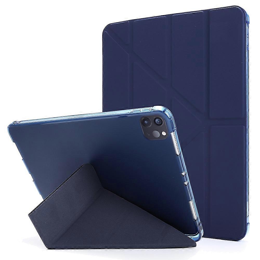 Deformable Stand Leather Tablet Case with Auto Wake/Sleep Function for iPad Pro 12.9-inch (2021)