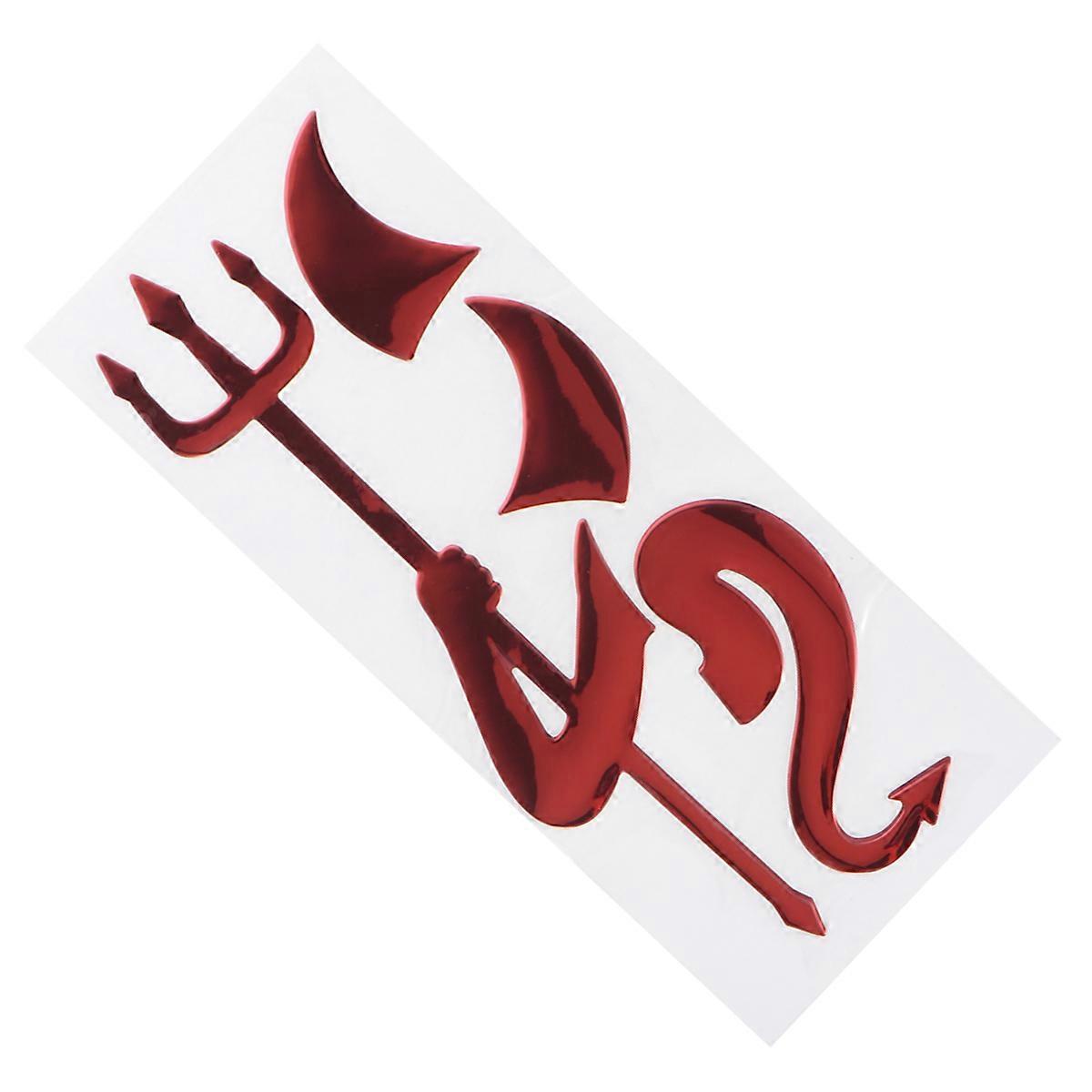 Auto Sticker 3D Car Decal for Car Use Reflective Red