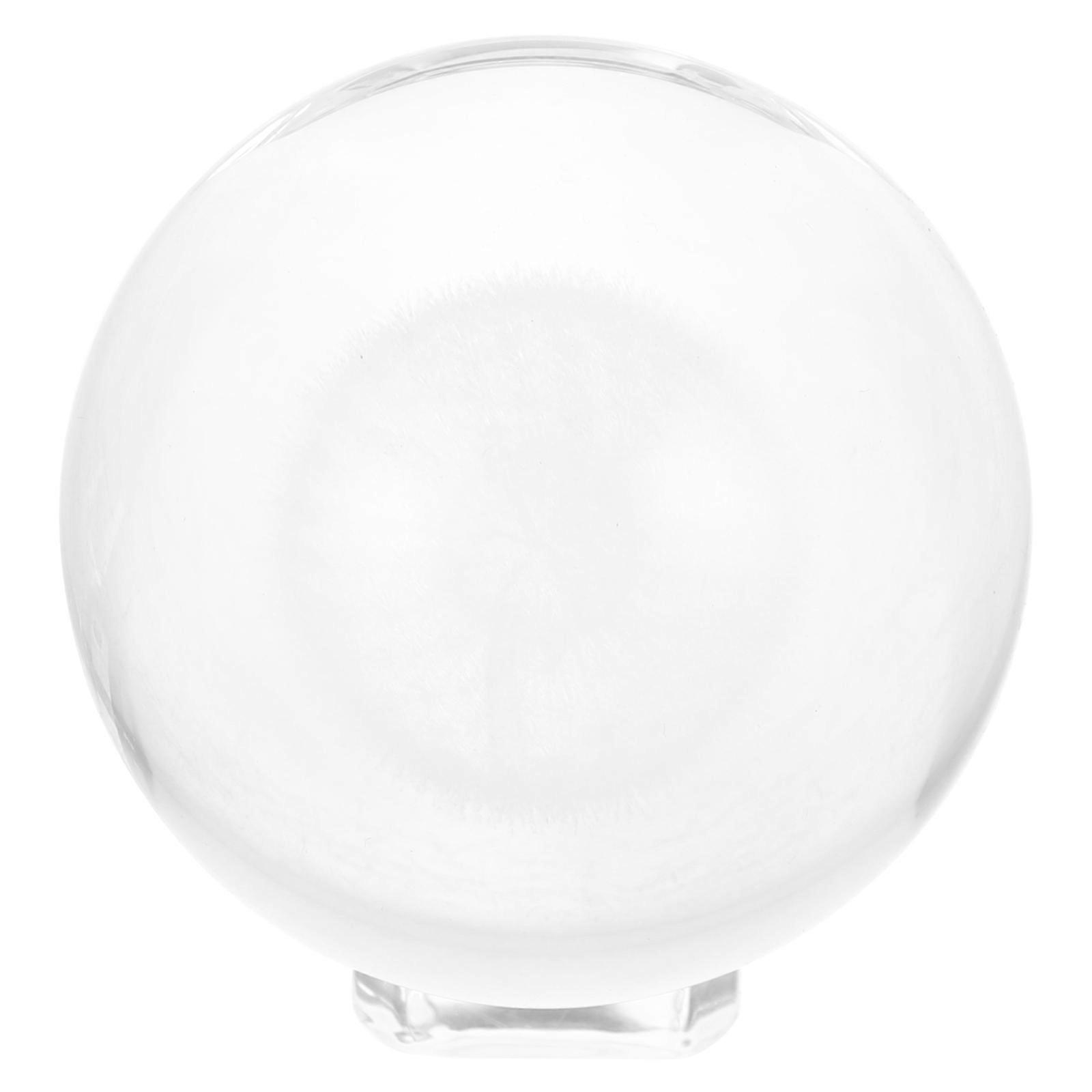 Transparent Crystal Ball with Stand 5Pcs Decorative Crystal Ball Set