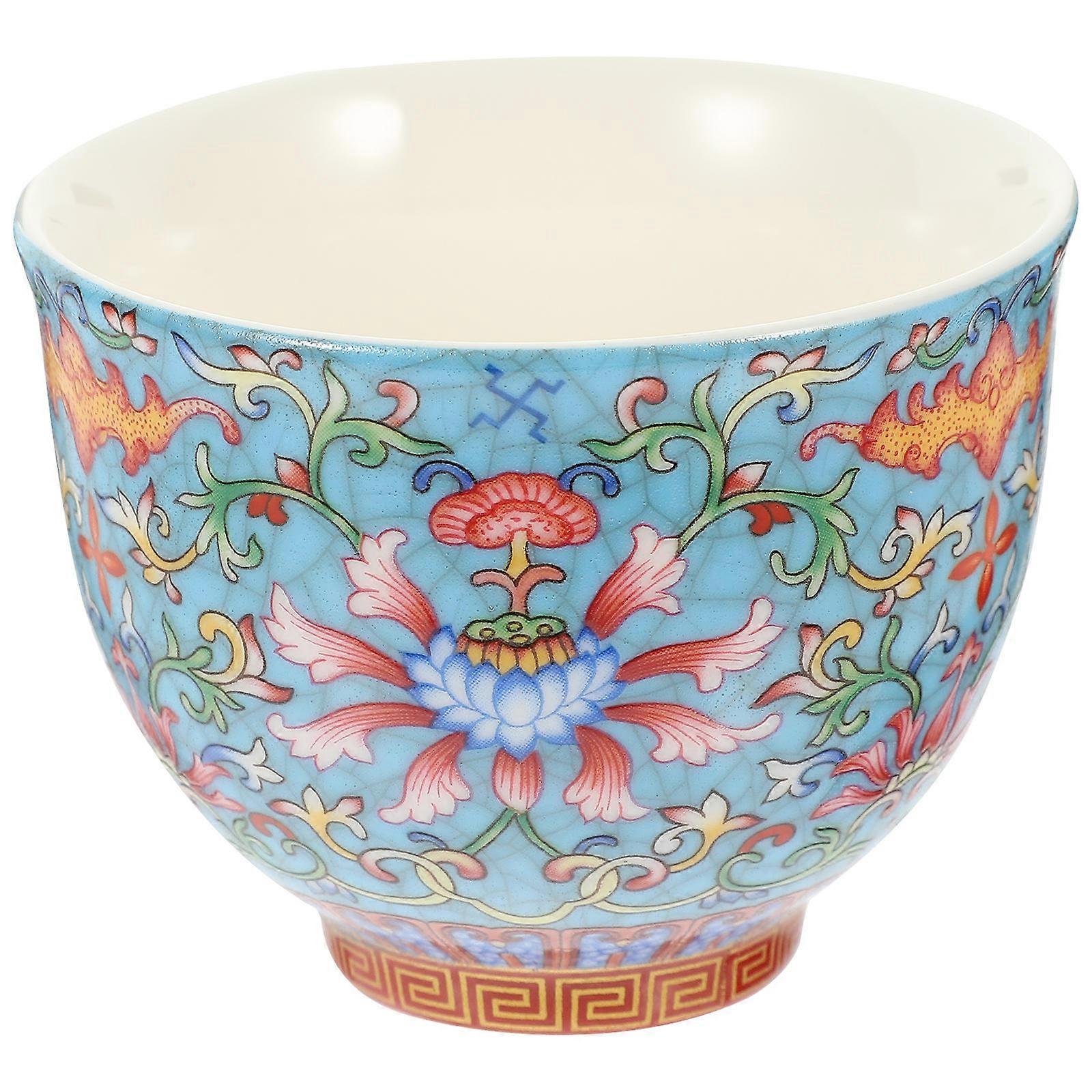 Hand Painted Chinese Tea Tasting Cup Ceramic for Daily Use