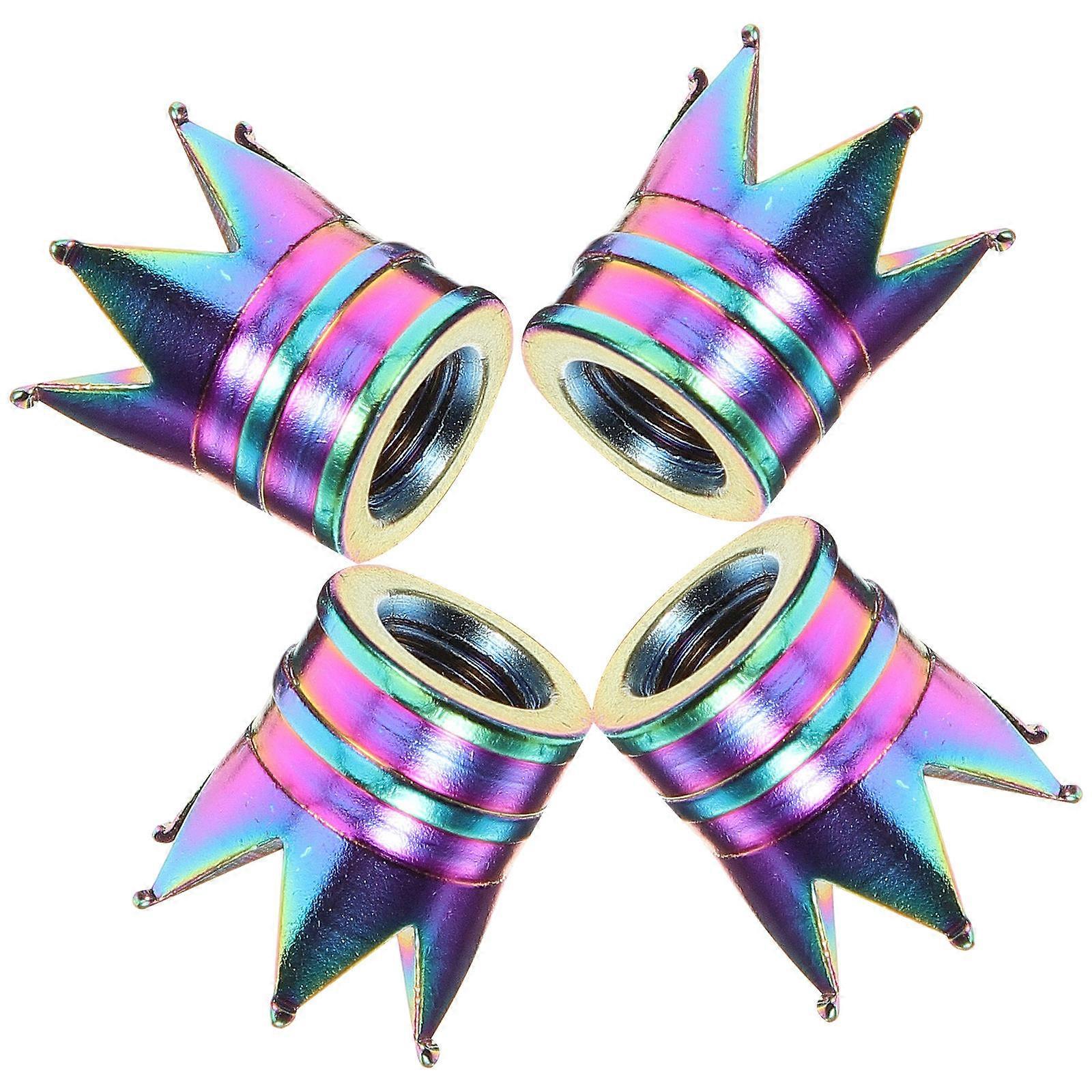 Tire Valve Caps Shape for Automotive Use 16Pcs Set Assorted Color