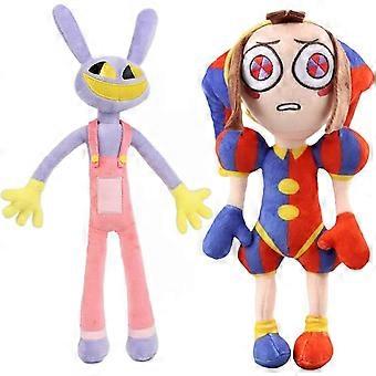 New Digital Circus Plush, The Amazing Pomni and Jax Plushies Toy, New Digital Circus Stuffed Toys, Cartoon Image Pillow for Fans and Kids (2