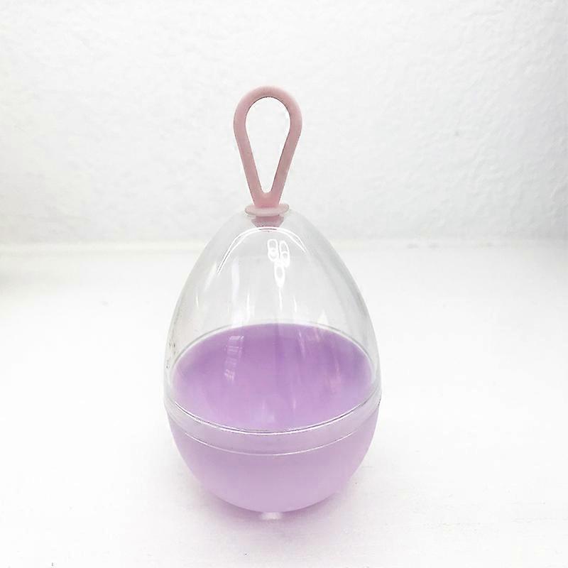 Empty Transparent Puffs Drying Box Storage Case Portable Sponge Stand Cosmetic Egg Shaped Rack Makeup Blender Puff Holder