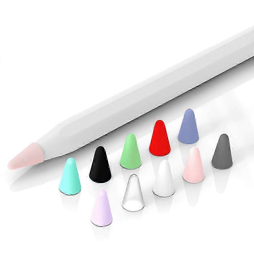 Drawing Increased Friction Tool, Compatible with Apple Pencil 1st & 2nd Generation, High Sensitivity Silicone Tips (10 Pack)