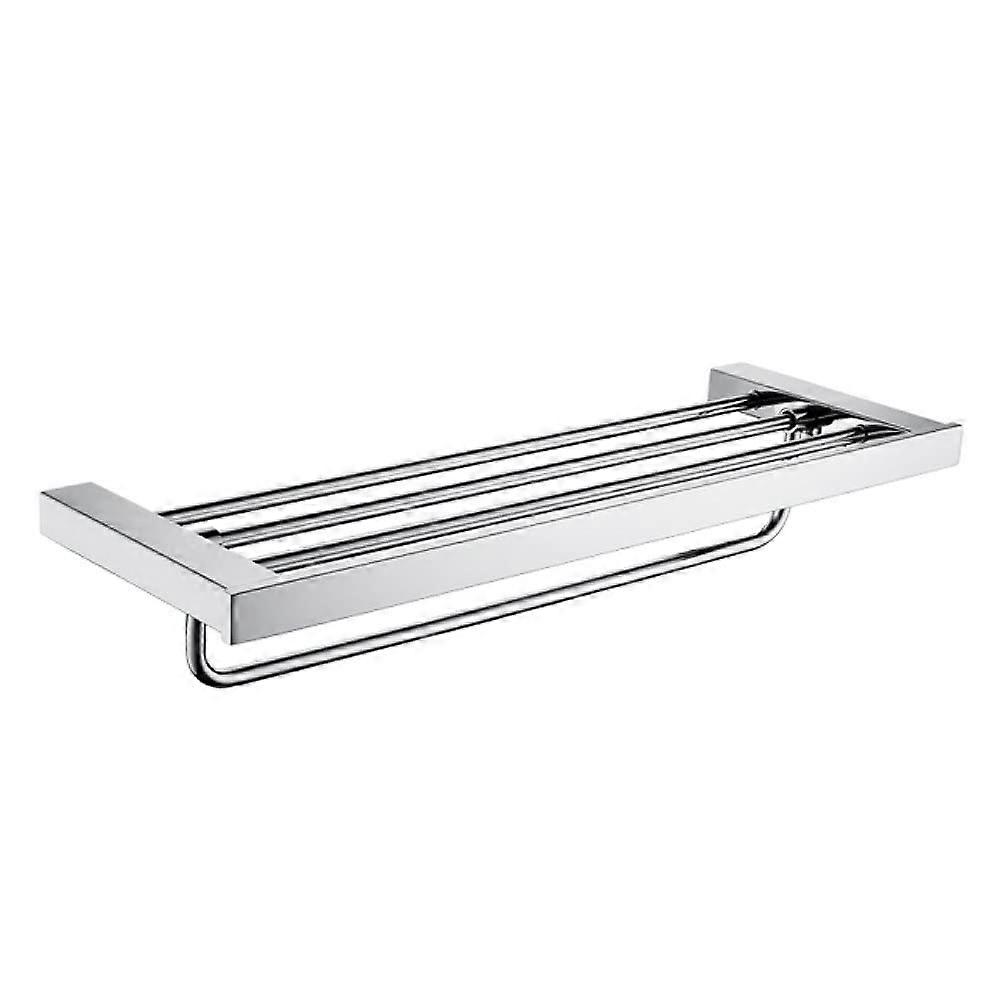 Bathroom Hardware Set Rustproof Stainless Steel with Towel Rack Hooks Rail Tissue Holder Chrome Finish