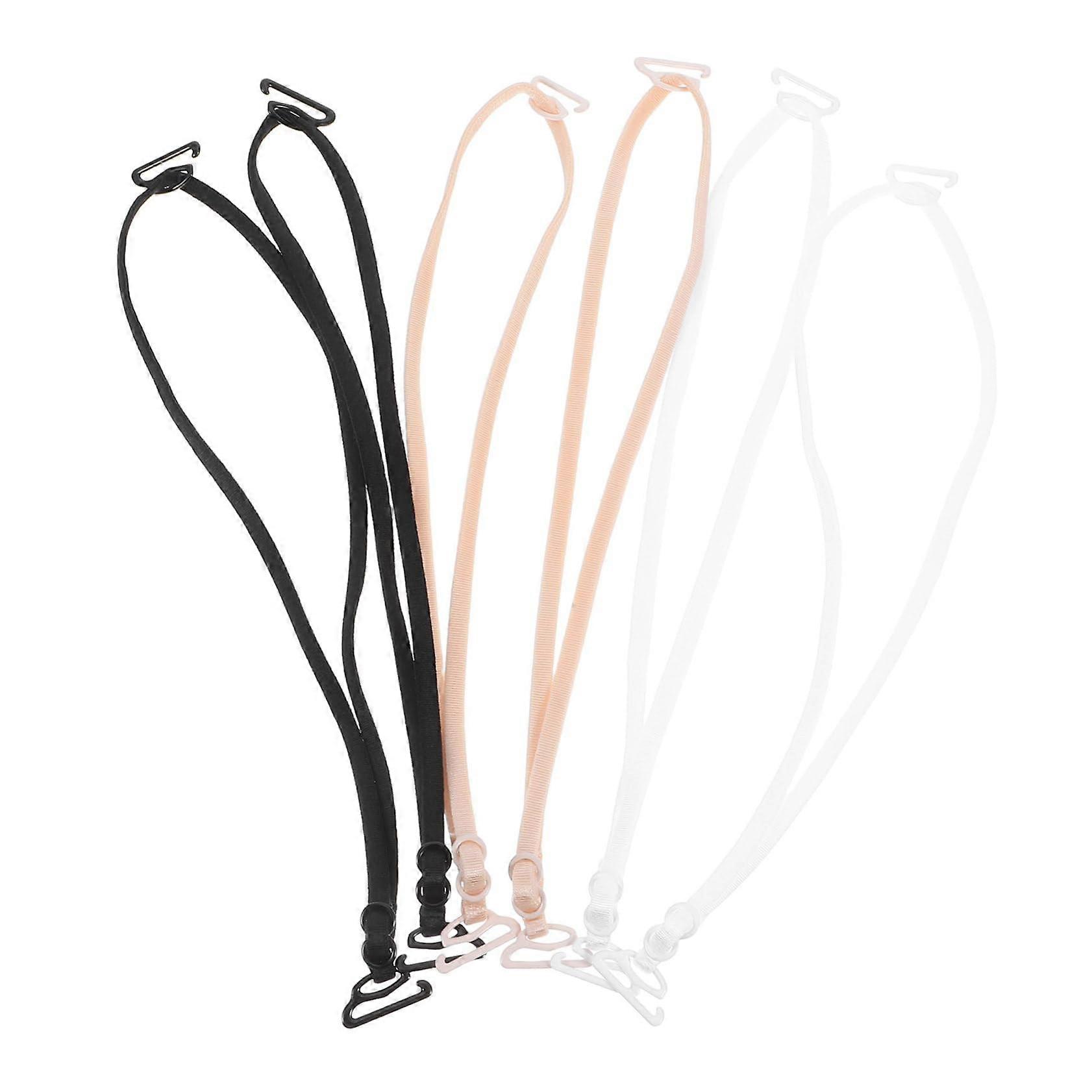 Invisible Bra Straps Adjustable Elastic Clear Support for Women Backless Dress Replacement Set