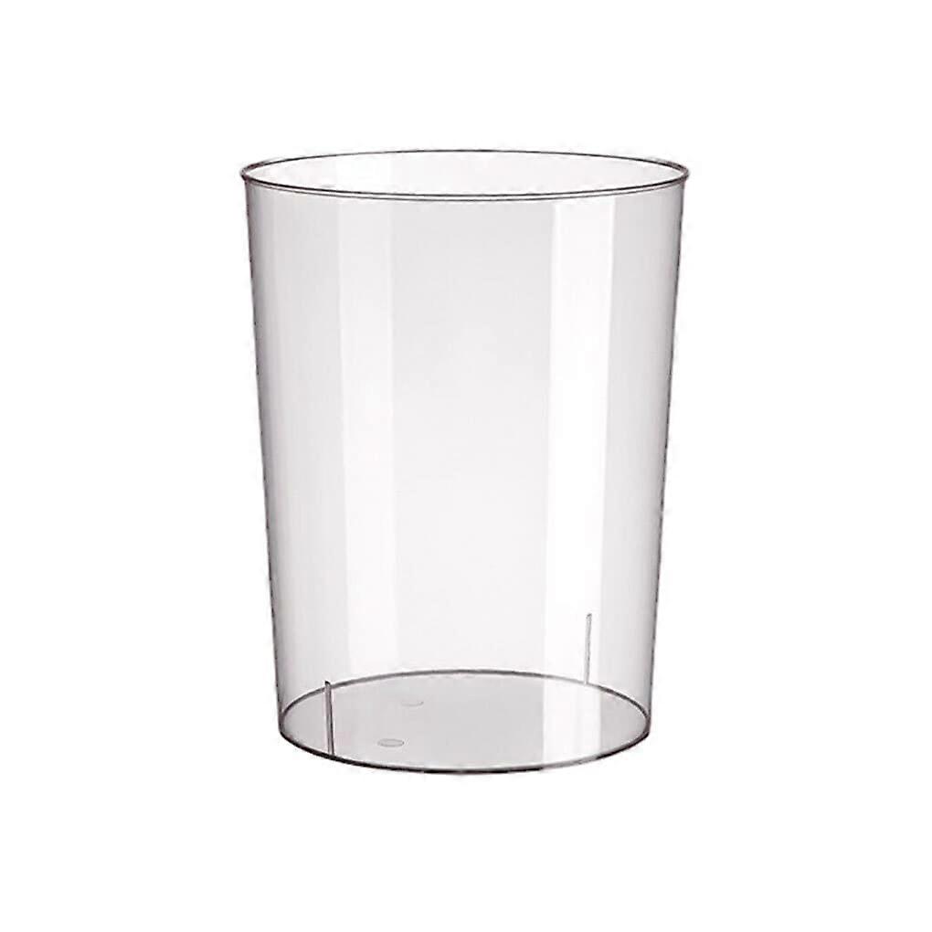 10L Transparent Trash Can Large Capacity Open  Plastic Waste Bin for Bathroom or Office