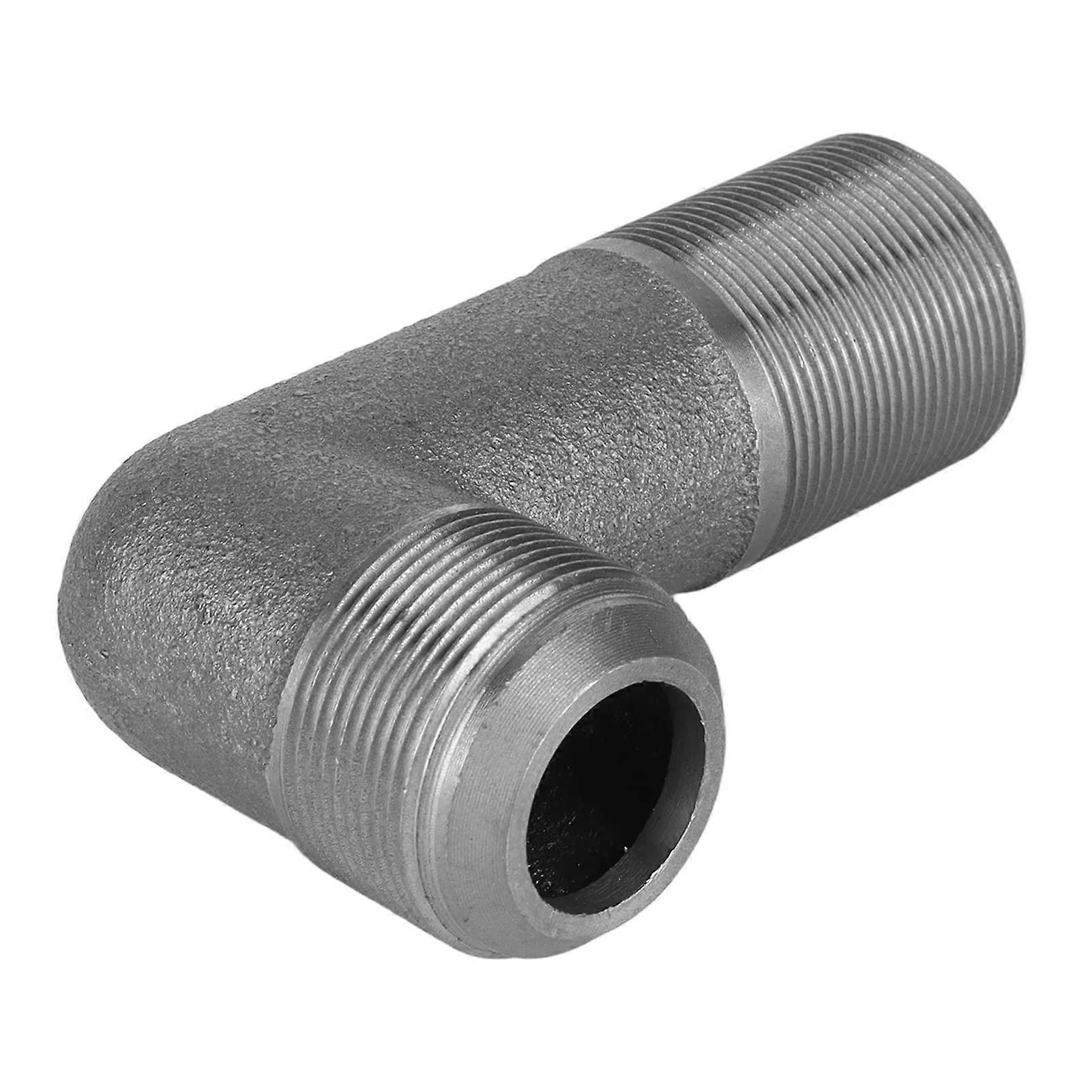 Heavy Duty Cast Iron Air Compressor Elbow Fitting with Precision Threaded Coupler for Pump Accessories