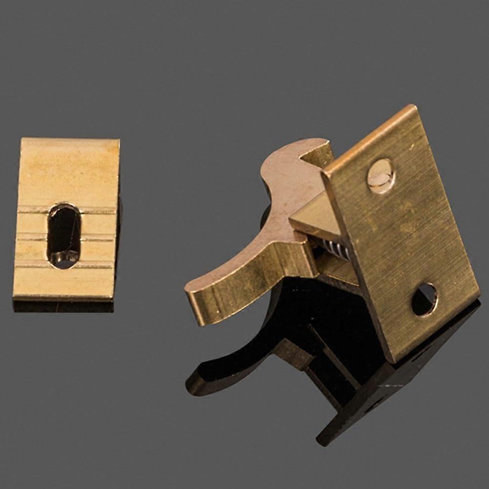Automatic Door Latch with AntiTheft Lock, Gold Finish Brass Door Lock for Bedroom