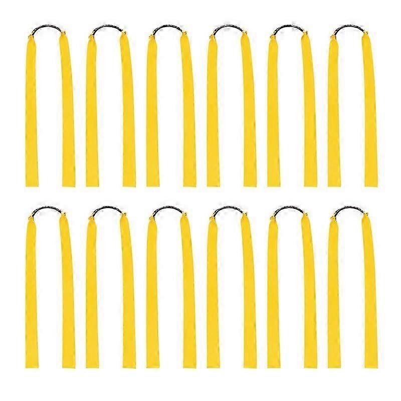 12Pcs Rubber Bands compatible Catapult Widened Flat Catapult Bands Elastics compatible Hunting