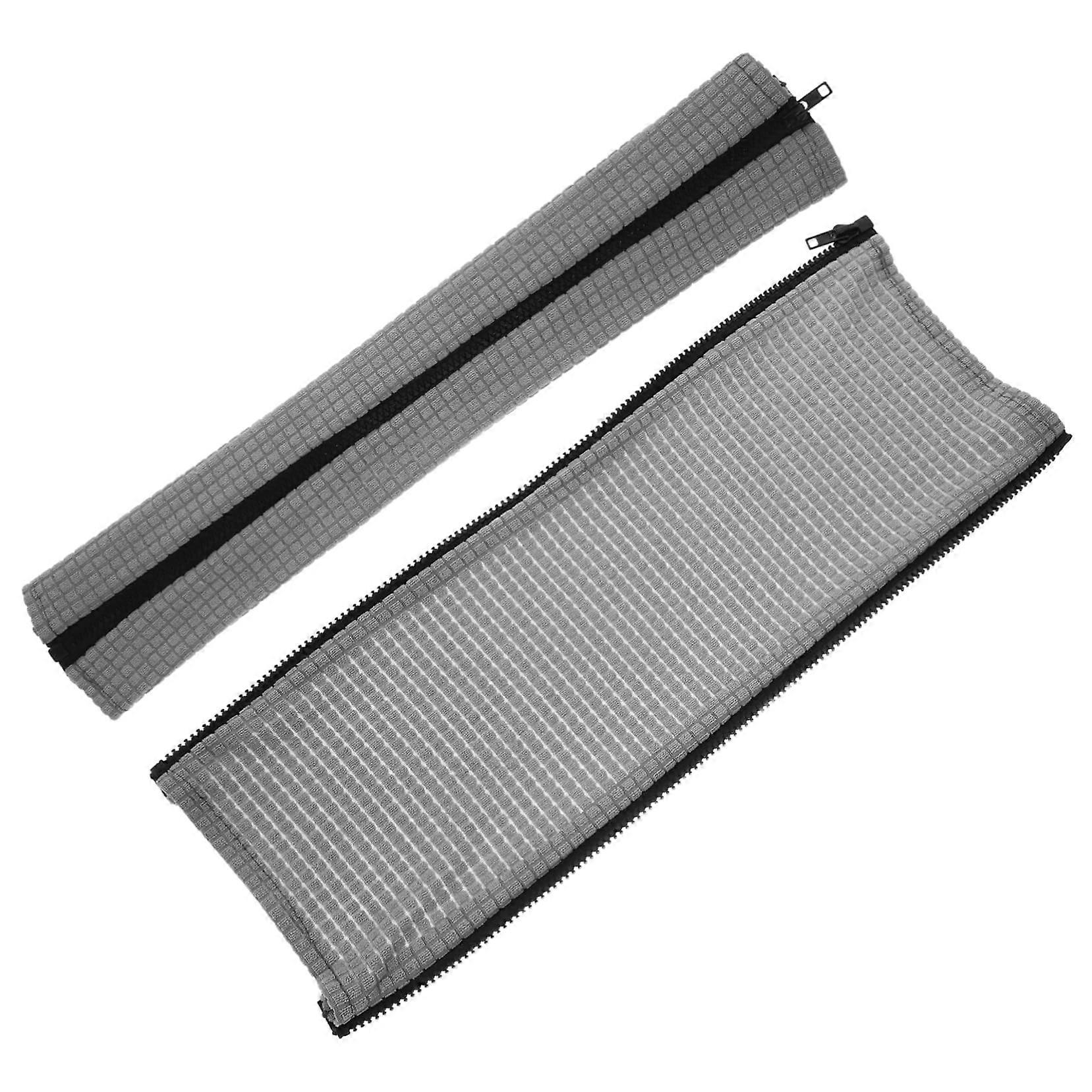 2pcs Office Chair Armrest Covers with Comfort Padding, Elastic Fit, Machine Washable