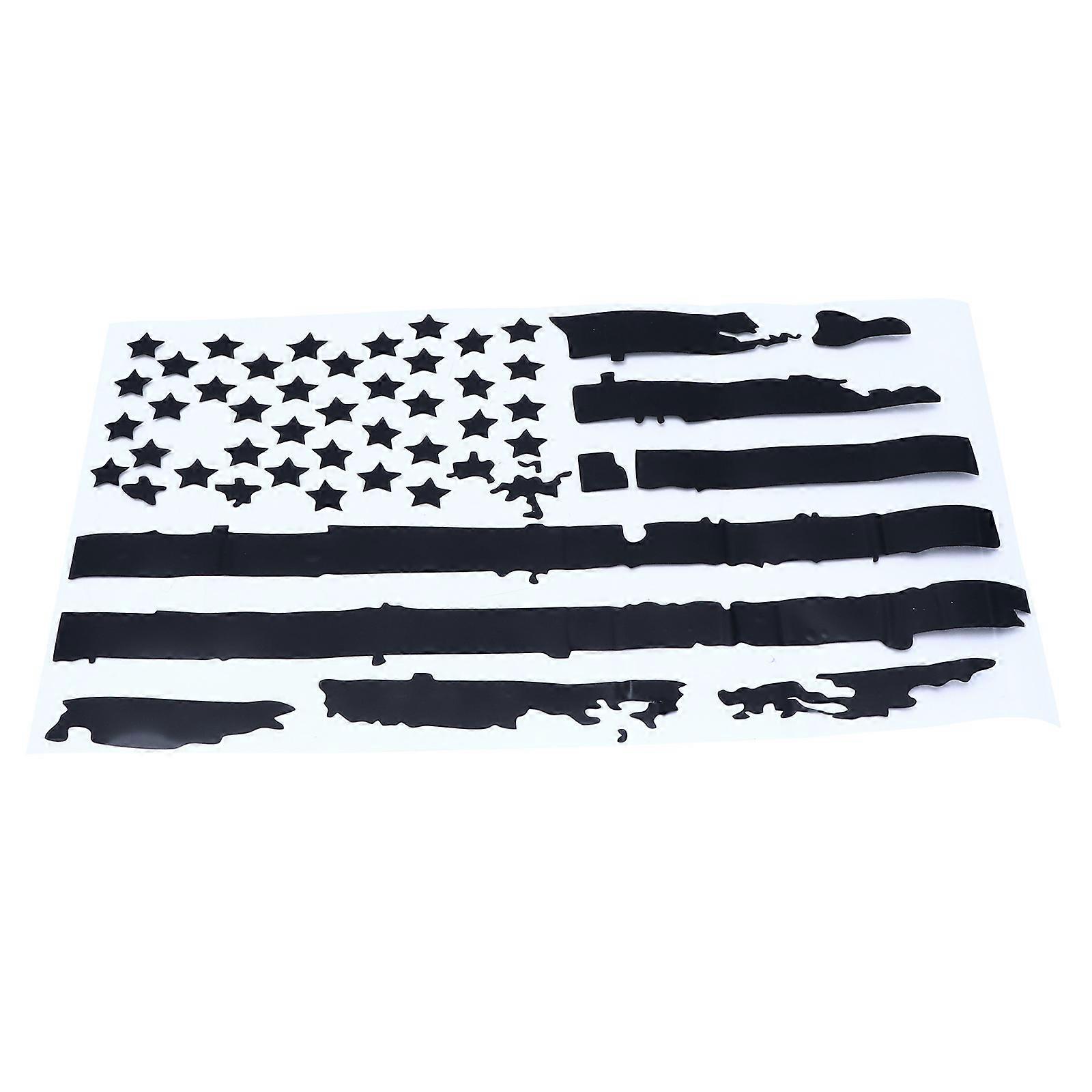 Practical Car Decal American Flag Sticker for Decor Use 3Pcs