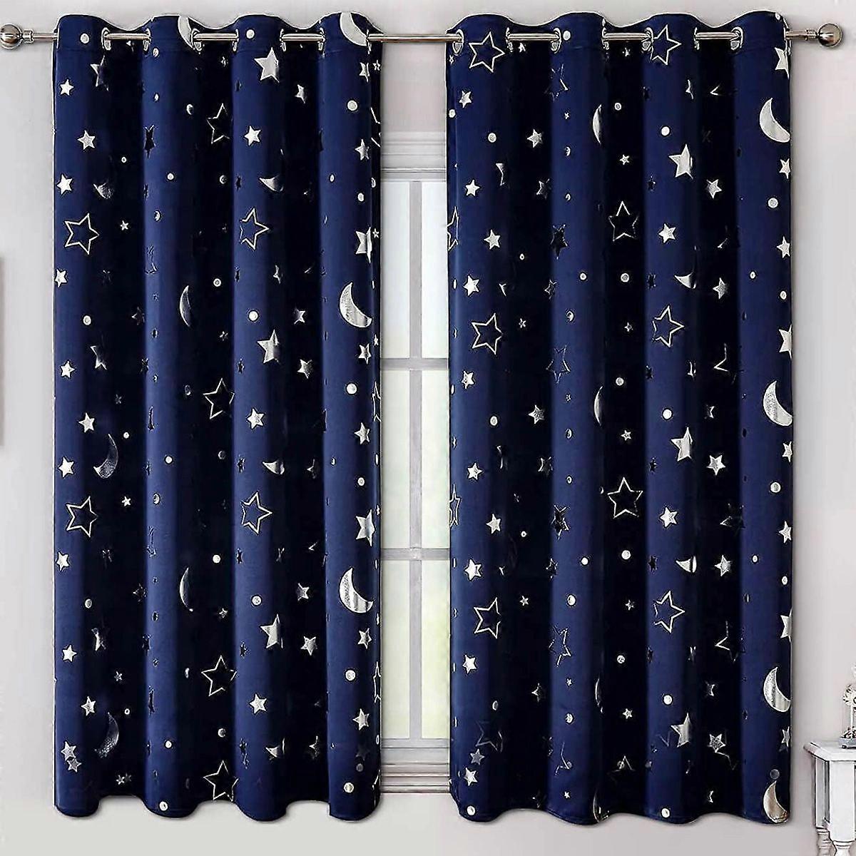 Star Curtains, 2 Panels for Small Nursery Windows, Room