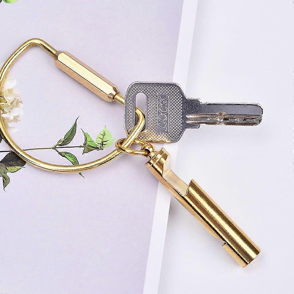 Bottle Opener Whistle Double Function Keyring Key Chain Tool Portable Home