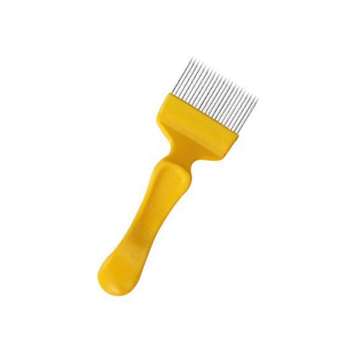 Stainless Steel Beekeeping Uncapping Fork with Ergonomic Plastic Handle, 8 Inch Honeycomb Tool