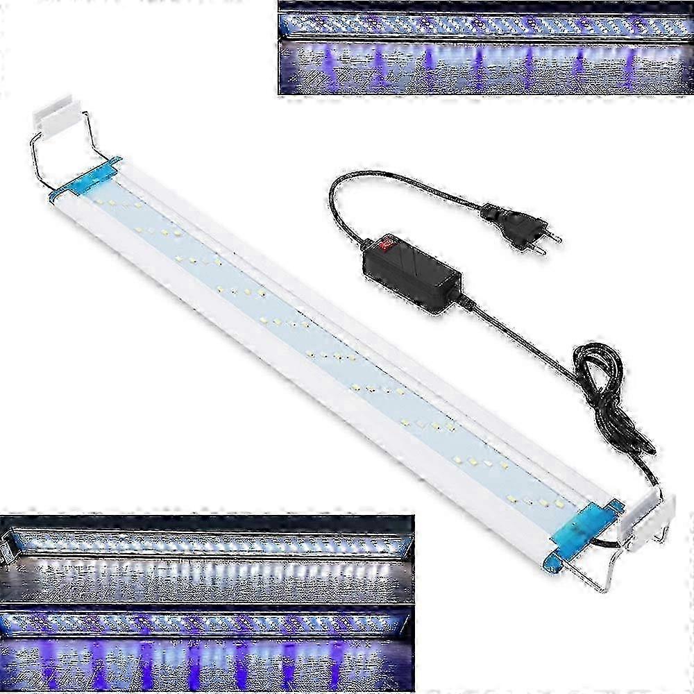 Éclairage LED zénithal haute luminosité en aluminium de 60 cm pour plantes d'aquarium et de terrarium - Conception écoénergétique