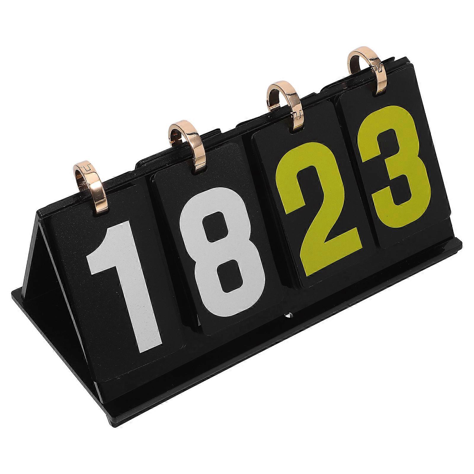 Competition Scorekeeper Flip Scoreboard Portable 4-Digits Score Keeper