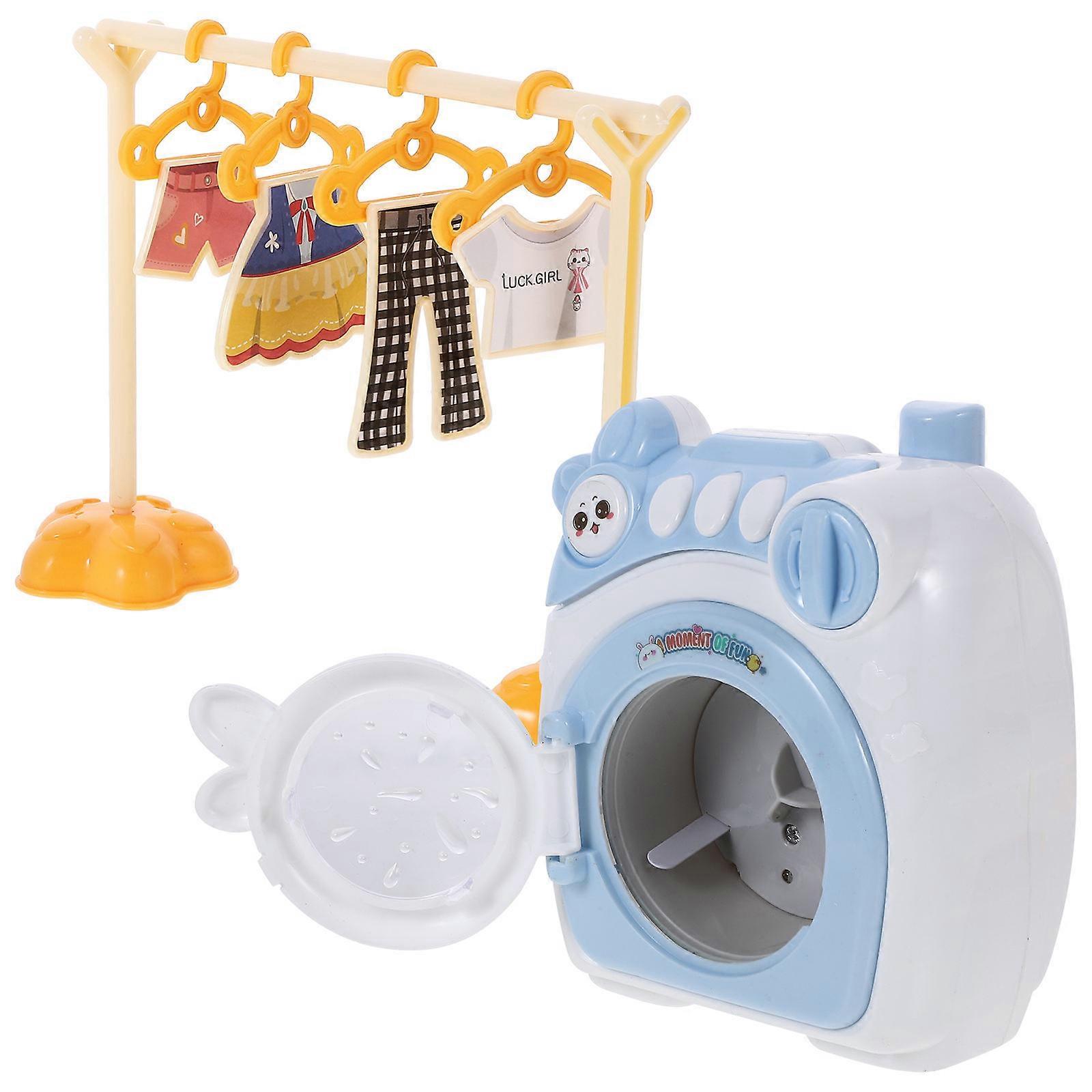 Plastic Simulation Washing Machine Toy Kids Plaything Mini Appliance 1Set