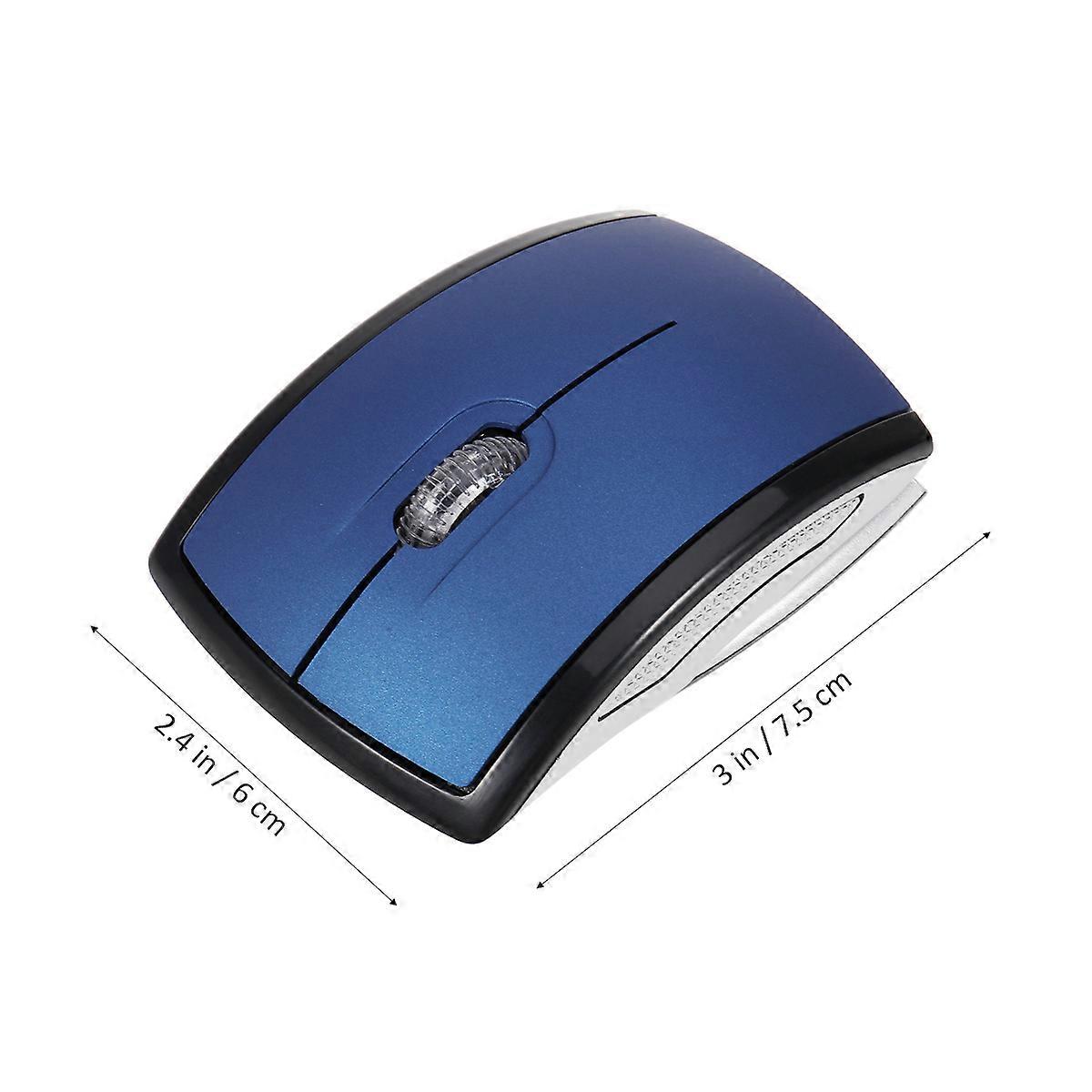 Wireless Mouse Folding Arc Optical Mouse with USB Receiver for
