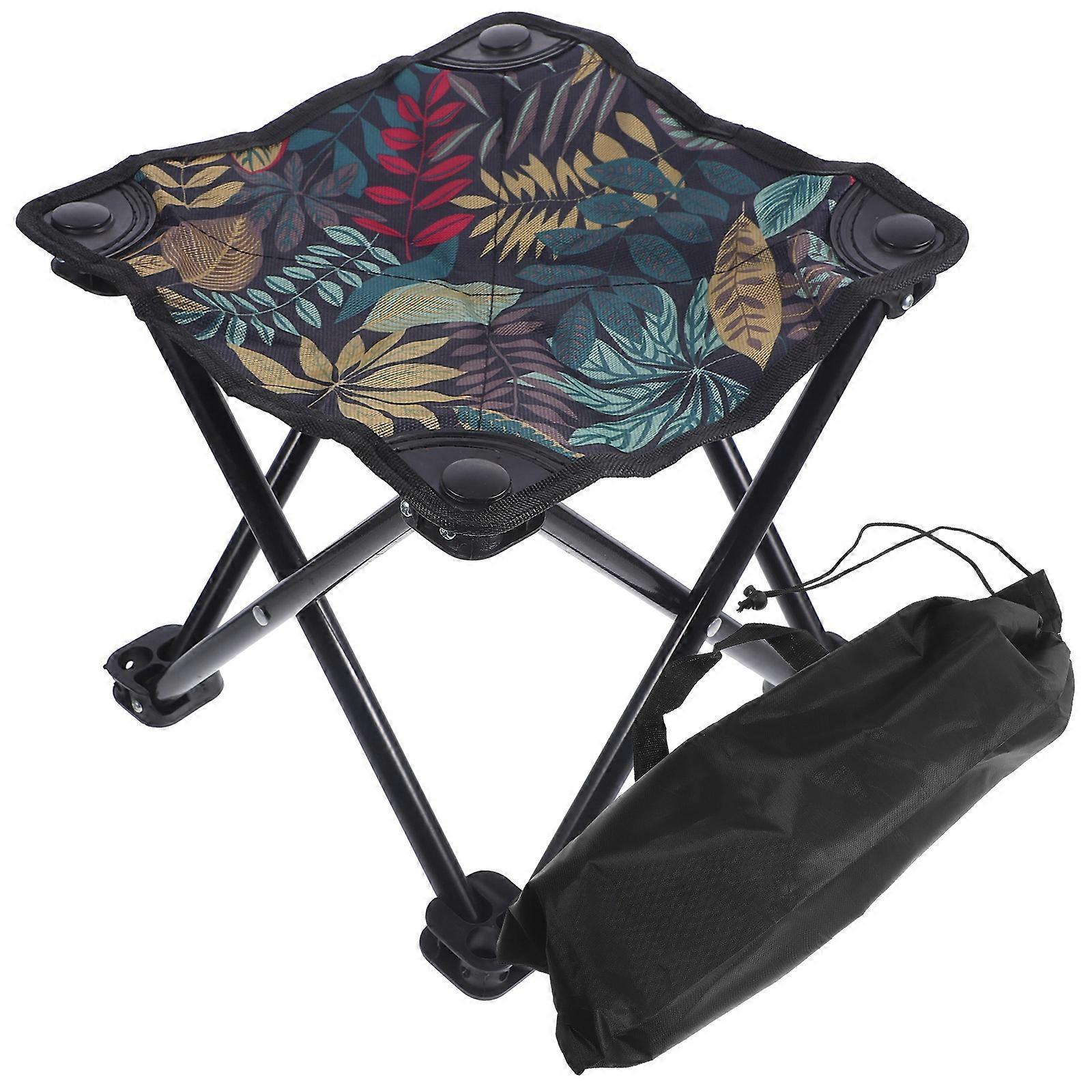 Small Folding Stool Camping Stool 2Pcs Comfortable Portable Outdoor Seating