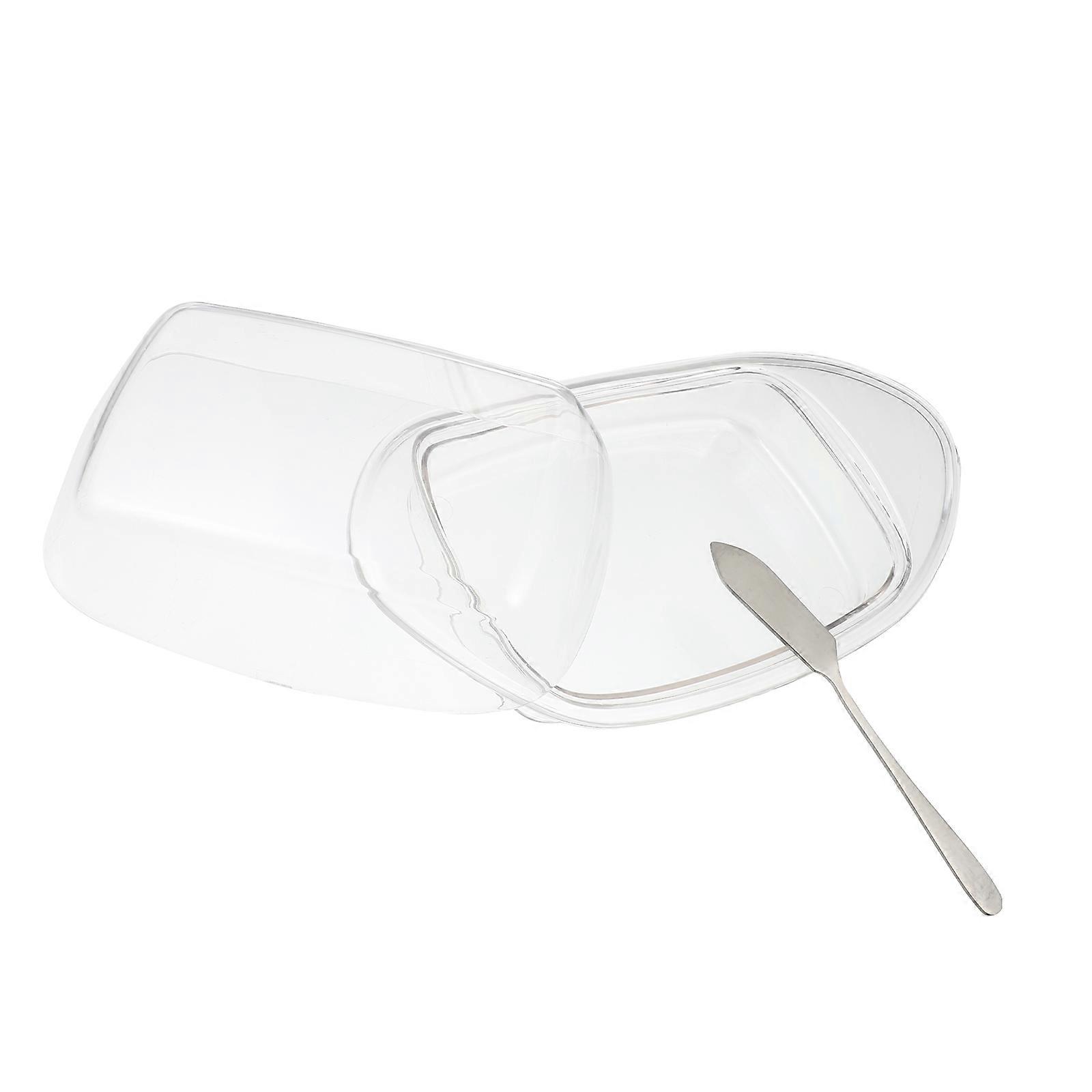 Butter Dish Transparent with Lid for Home Use