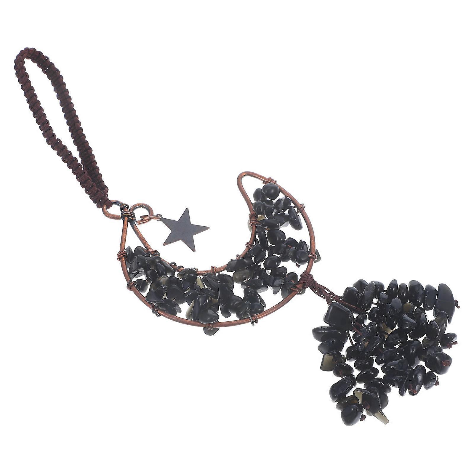 Moon Crystal Hanging Ornament for Decoration Versatile Use Accessory