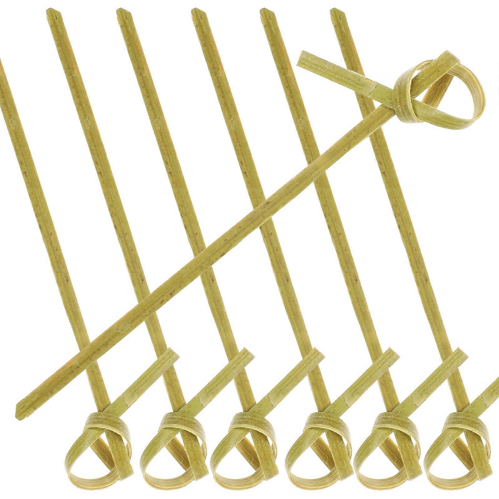 Bamboo Cocktail Picks Decorative Fruit Sticks for Party 200Pcs